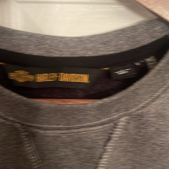 New Authentic Harley Davidson gray logo sweater sweatshirt large $169.00 - Picture 4 of 6